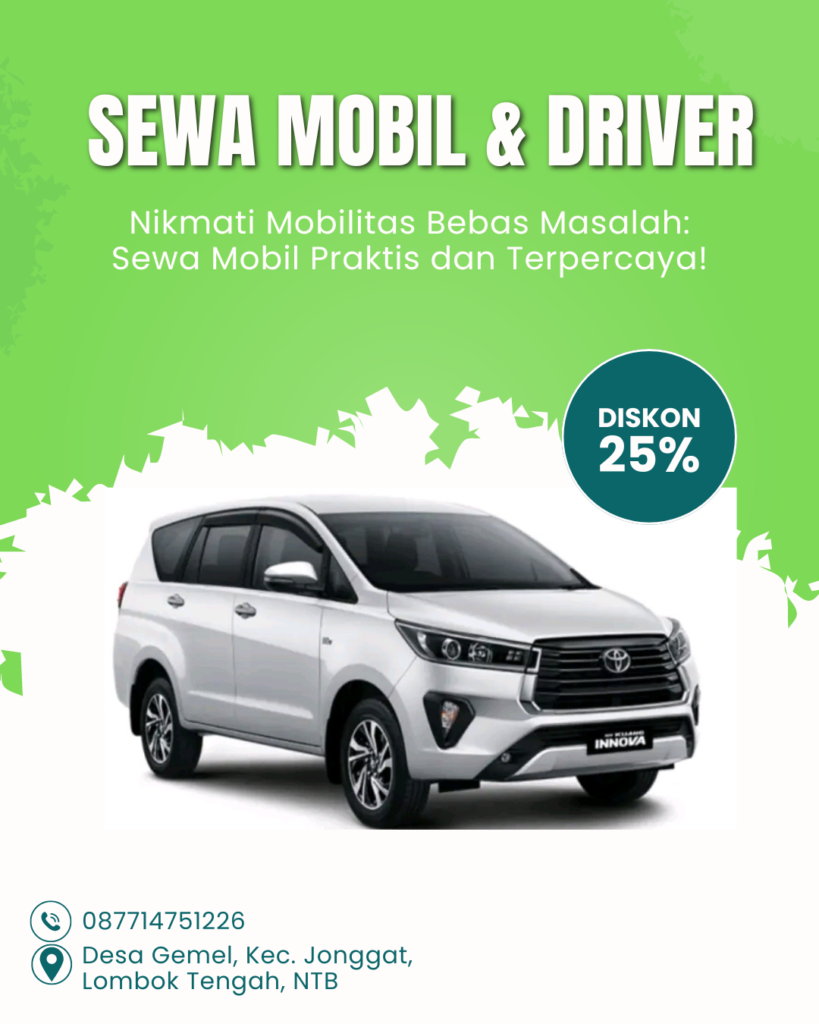 sewa mobil lombok